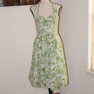 K, halter floral dress...